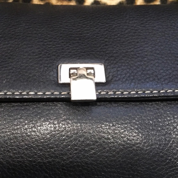 Ann Taylor Soft Black Leather Satchel - Picture 6 of 13